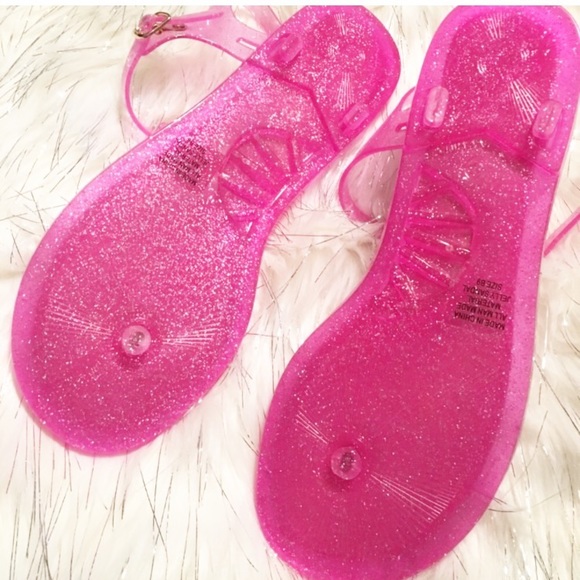 kate spade Shoes New Kate Spade Yari Glitter Jelly Sandals Poshmark